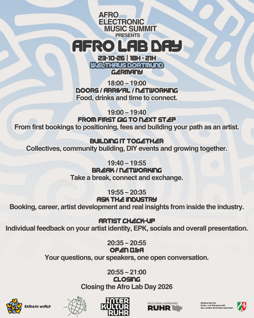 AFRO LAB DAY by AEM SUMMIT - 23-OCT-26 @ Junkyard Dortmund